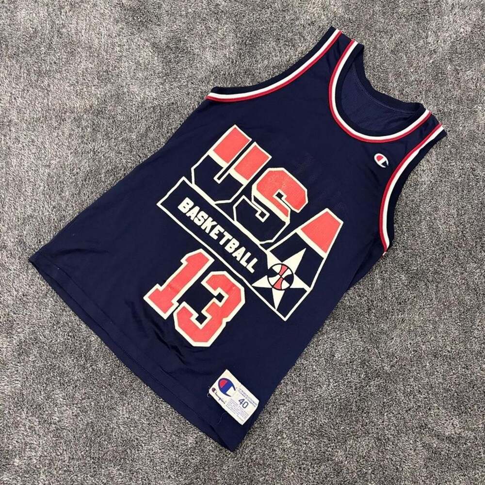 Shaquille O'Neal Champion Team USA Olympics Dream Team 13 Jersey Men 40 M Shaq